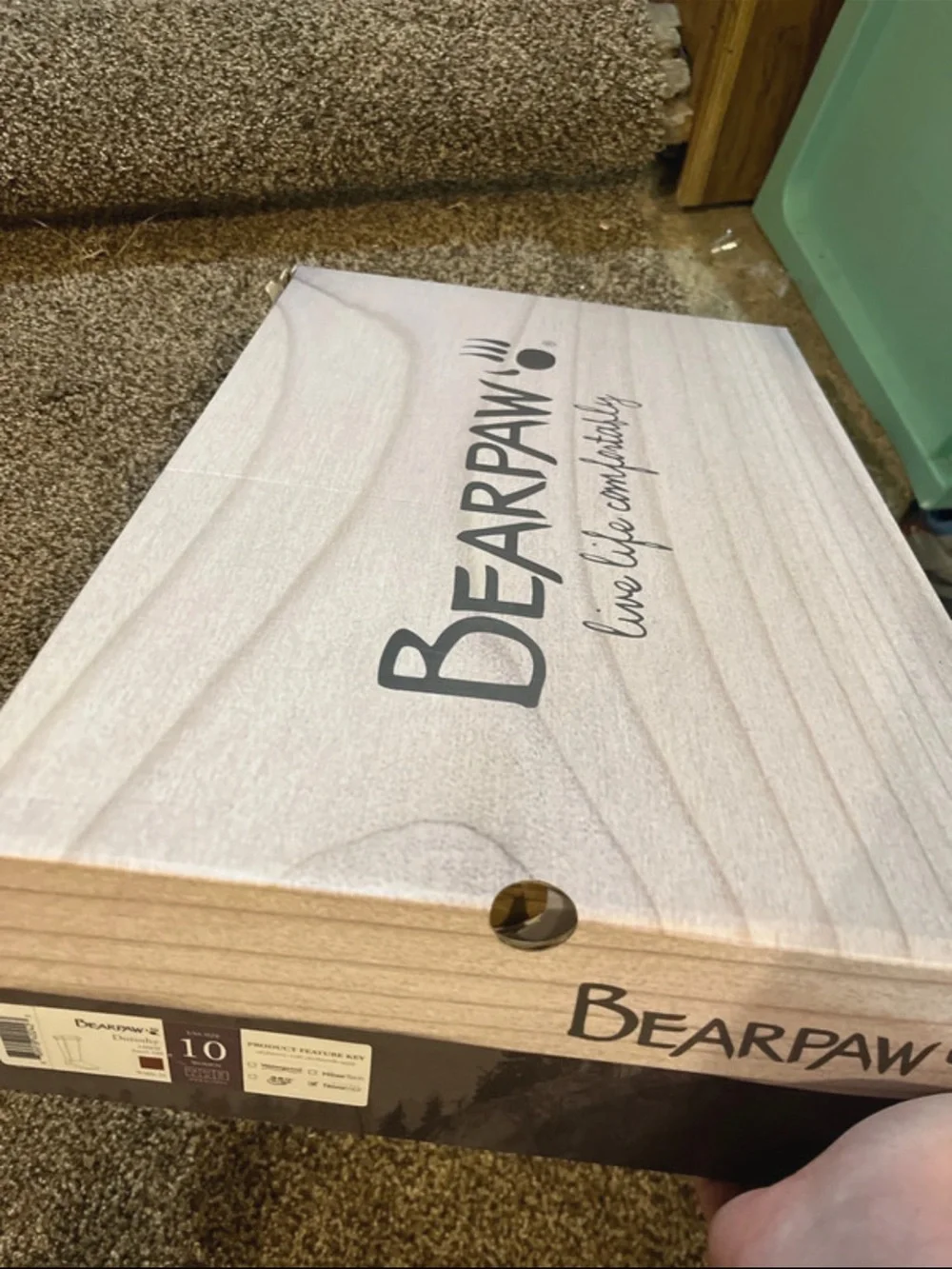 NIB BearPaw Dorothy Tall Wedge Brown Boots with Tread: Size 10 Medium